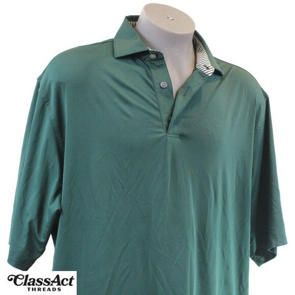 FootJoy Golf Polo Shirt Green Short Sleeve Men's Ditka & Hart XL - Picture 2 of 7